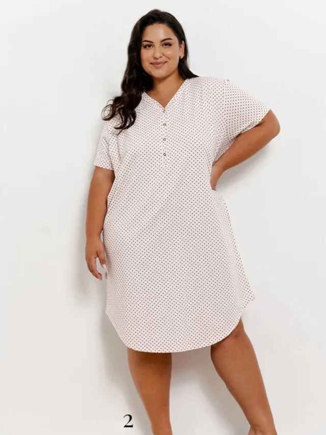 Taro Nachthemd - Slaapkleed - Meg. Maat: Wit multi