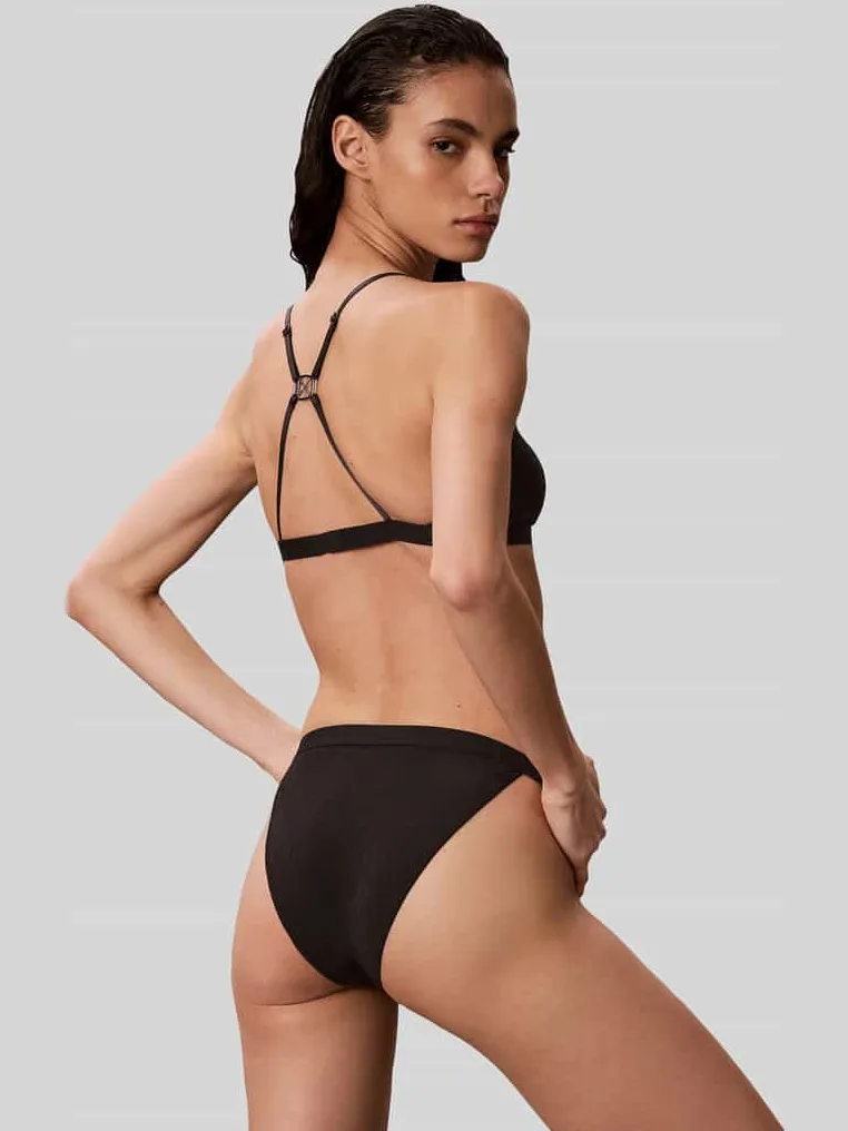 Calvin Klein Slip met all-over motief model 'EMBOS' zwart, foto 3