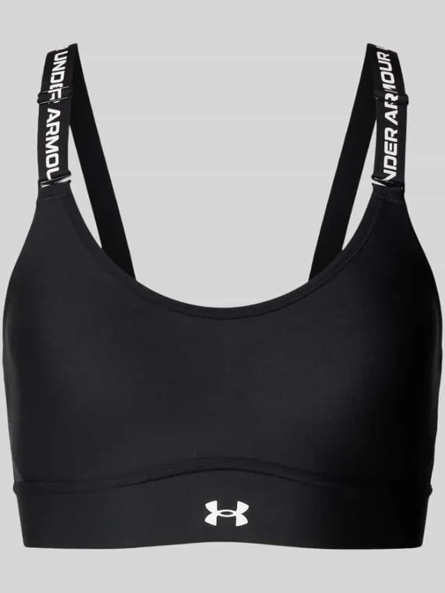 Under Armour Sportbeha met verstelbare bandjes, model 'Infinity' Zwart