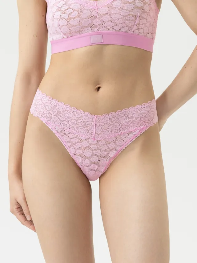 Mey String Serie Savage Lace Soft Pink roze