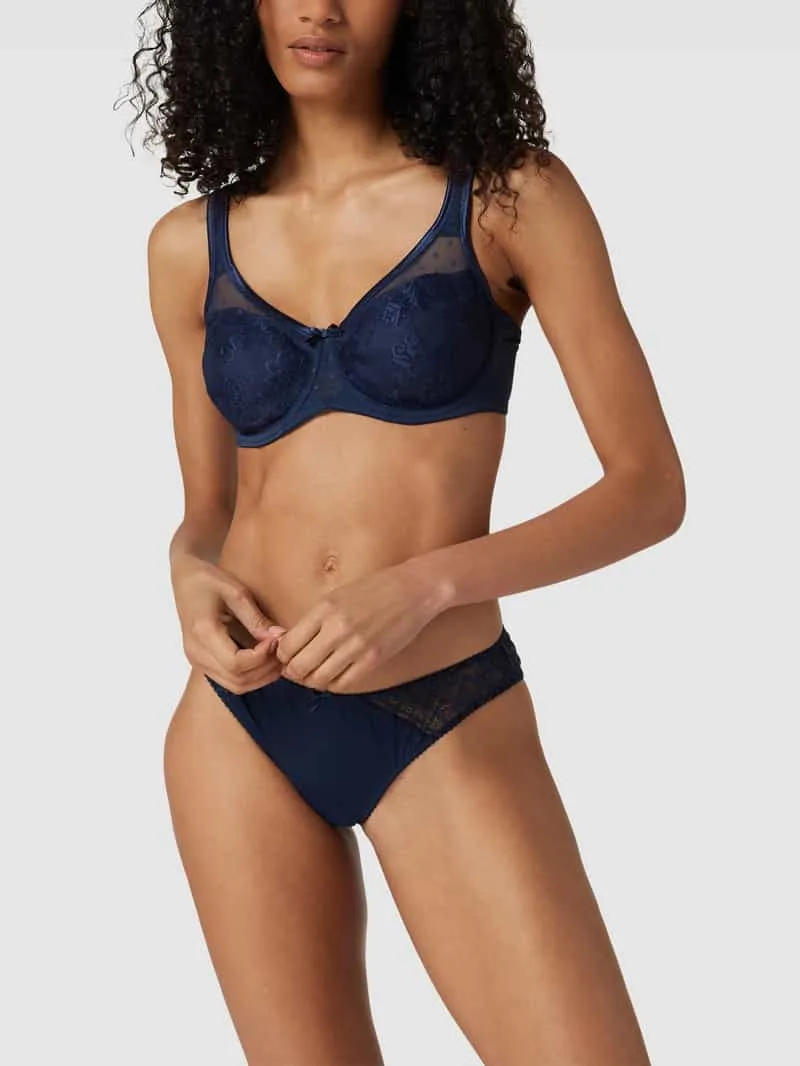 Lascana Beugelbeha van kant en microvezel model 'Nuance' Donkerblauw