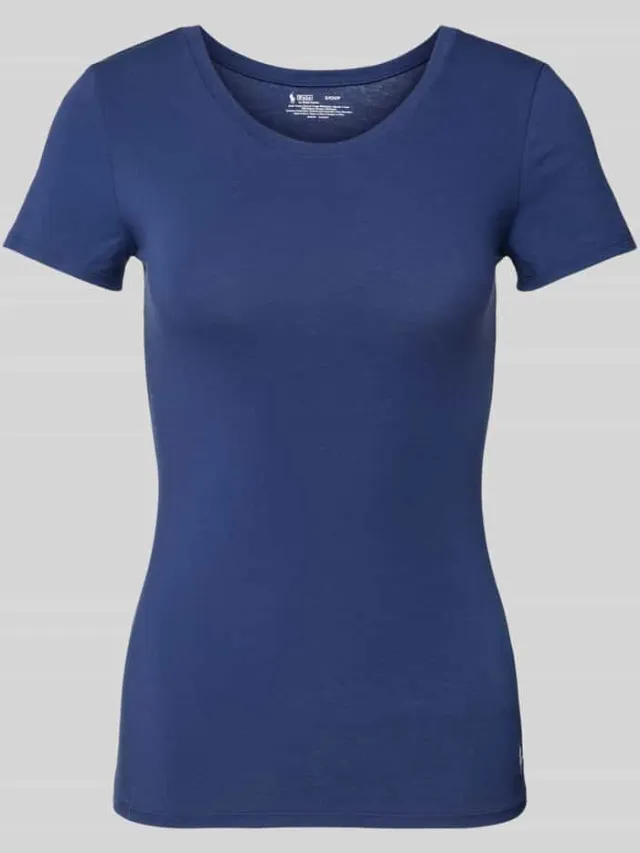 Polo Ralph Lauren Pyjamabovendeel met logostitching Donkerblauw