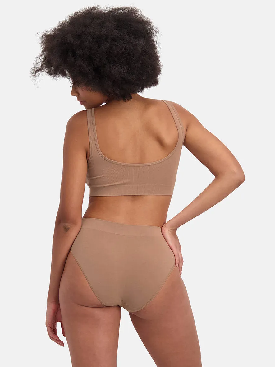 Bamboo Basics Fleur seamless voorgevormde bh top donker oudroze, foto 4