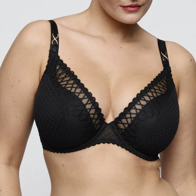 PrimaDonna Jokko Plunge Bh Halve Mousse Cups 0163632 Zwart - maat EU 80G / FR