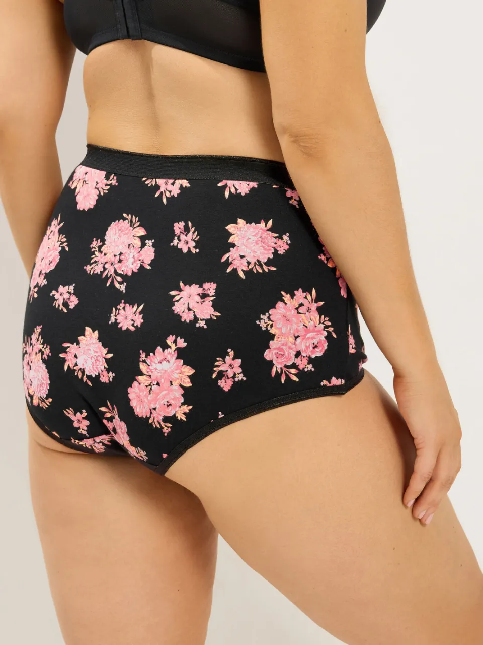 Yours Yourset Set Van 5 Oranje Maxislips Met Bloemenprintsize 50-52, foto 4