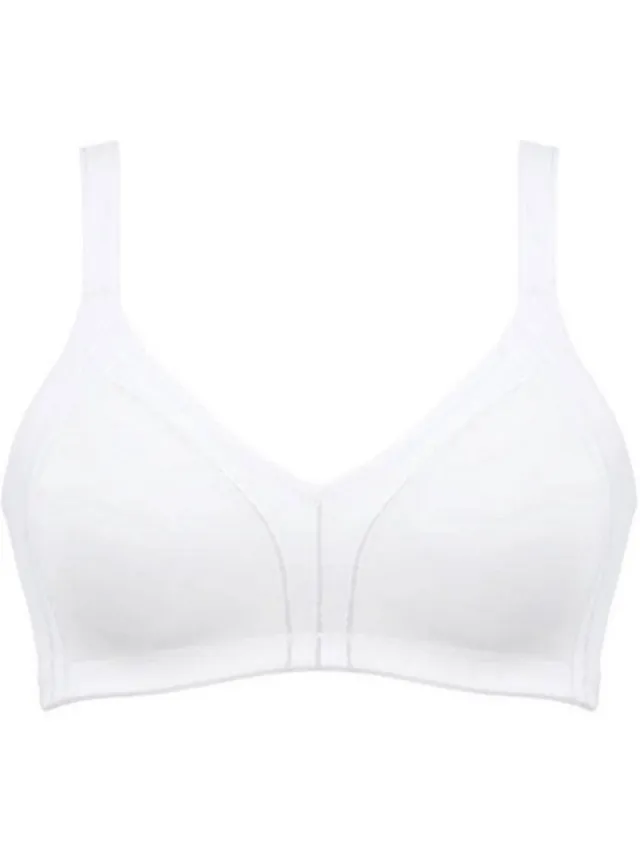 Naturana naadloze soft BH zonder beugels maat 90D wit