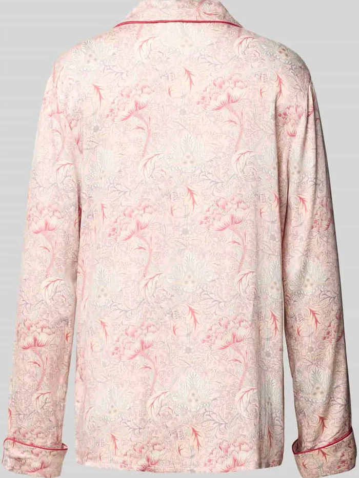 CCDK Copenhagen Pyjamabovendeel met reverskraag, model 'Josephine' roze, foto 2