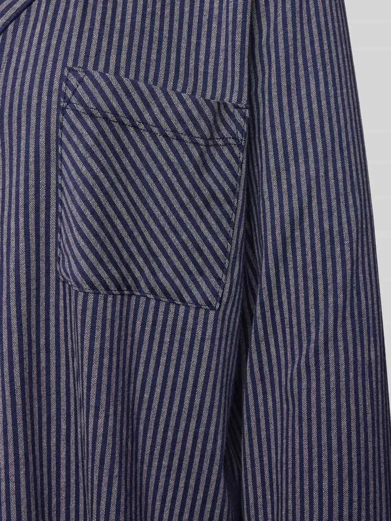 s.Oliver Loose fit pyjamabovendeel van mix van katoen en viscose donkerblauw, foto 2