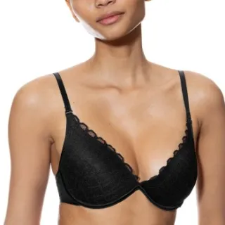 Mey Captivating push-up bh oudroze Zwart