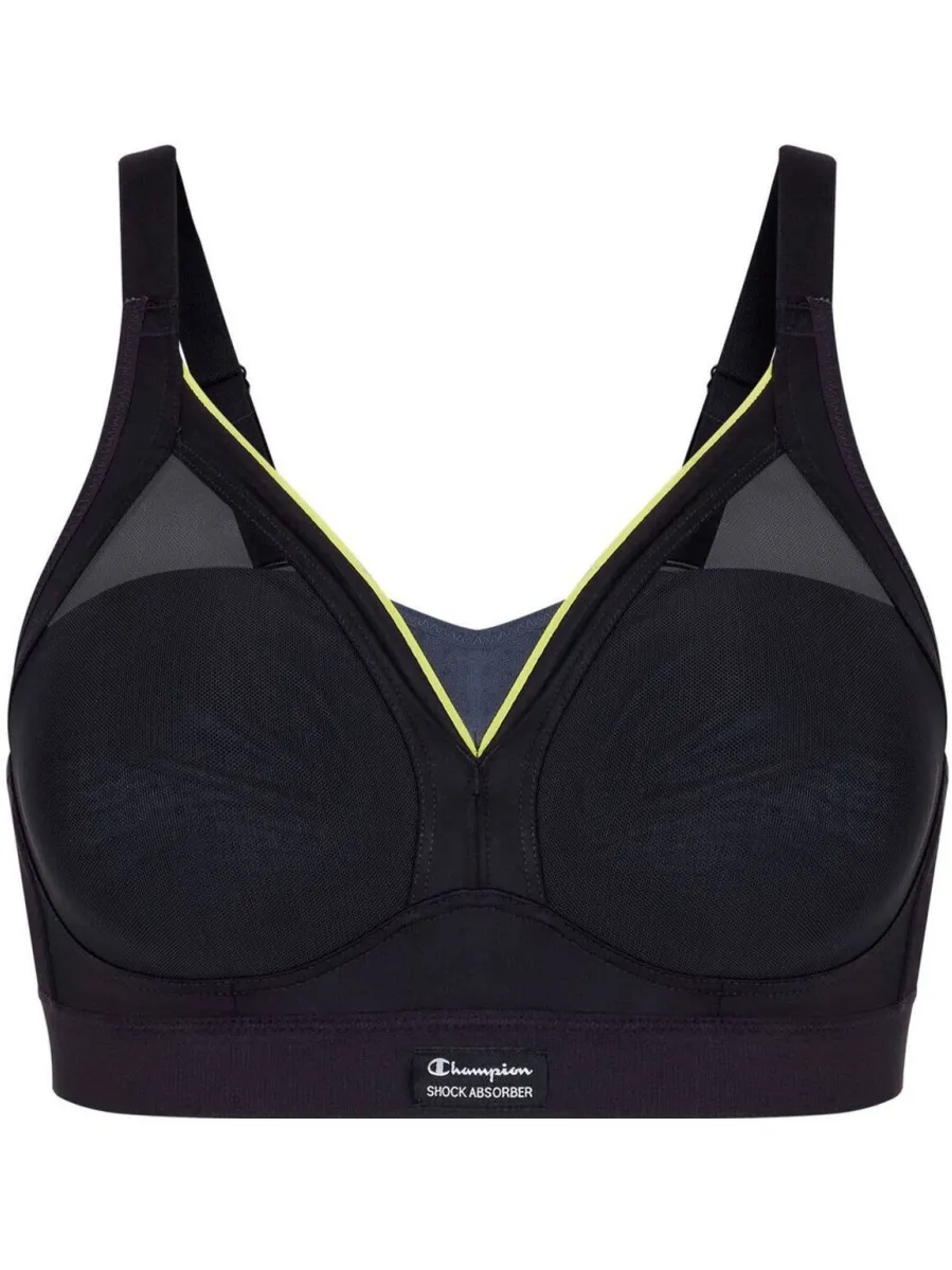 Shock Absorber level 3 sportbh Active Shaped Support zwart, foto 2