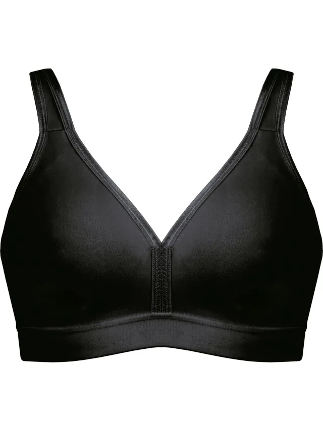 Naturana Katoenen soft bh - 86021 - Zwart