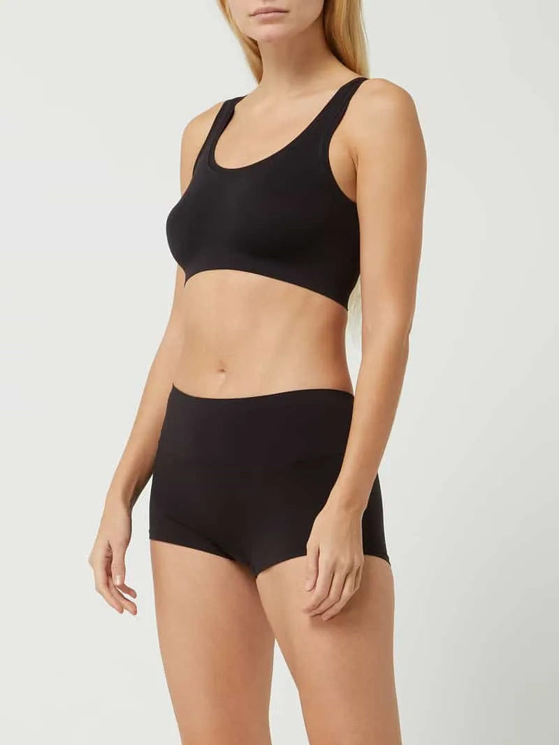 Hanro Slip van microvezel - naadloos, model 'Touch Feeling' Zwart