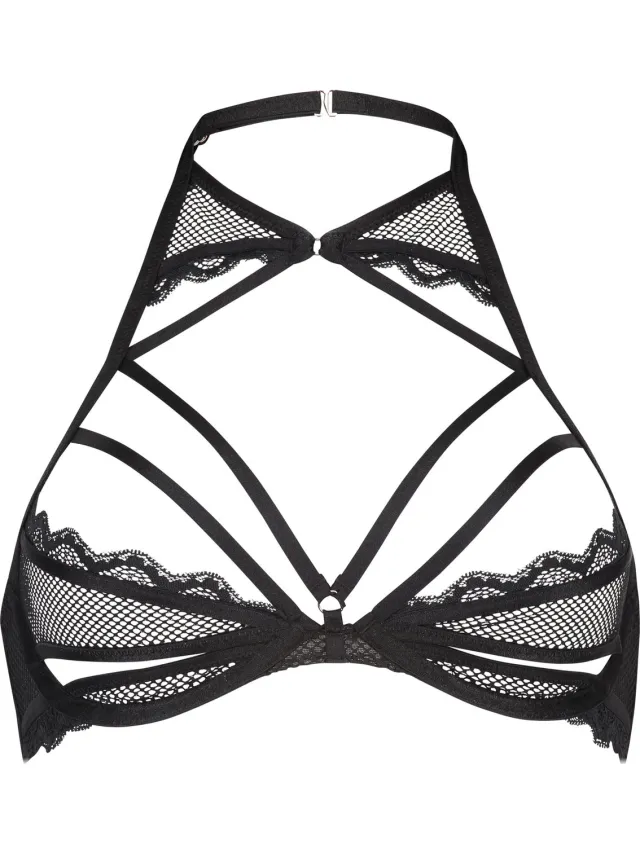 Hunkemöller Dames Lingerie Niet-voorgevormde beugel bh Rexi - Zwart