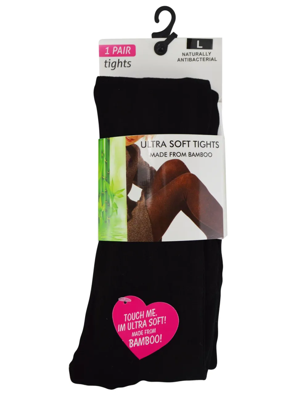 Sock Snob Superzachte zwarte ondoorzichtige bamboe panty voor dames - Zwart, foto 2