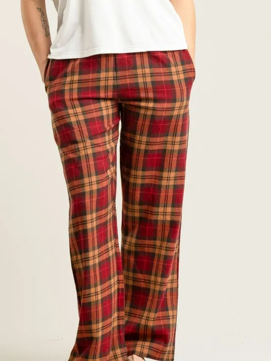 KOMODO dames vegan Pyjamabroek Jim Jam Berry Oranje