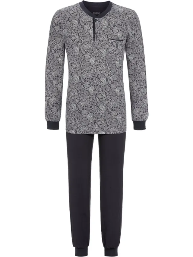 Ringella Modern Paisley – Pyjama – 2541216 - Anthracite - 58