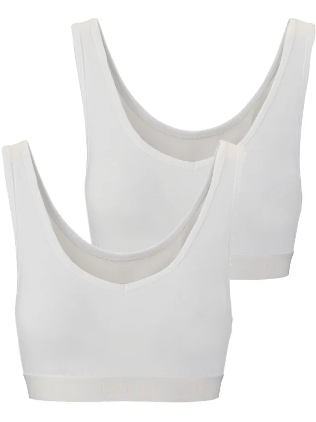 Falke Daily Comfort Multipack ademend katoen beha dames wit wit 2000
