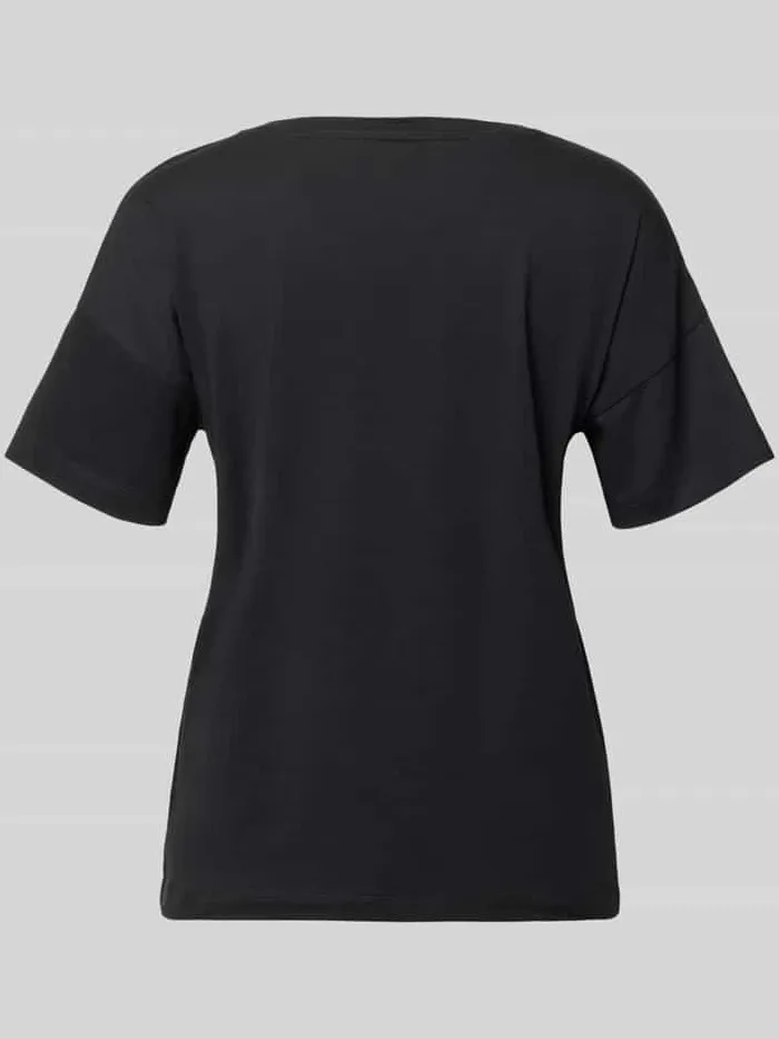 S.Oliver Regular fit pyjamabovendeel van een mix van katoen en viscose donkerbruin, foto 2