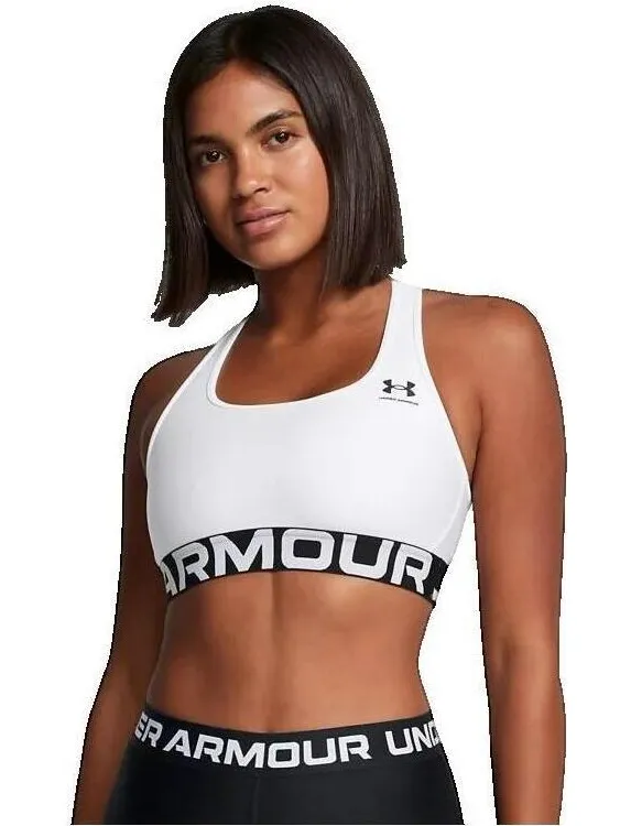 Under Armour Sport BH Under Armour Soutien-Gorge De Marque Heatgear Mid Wit