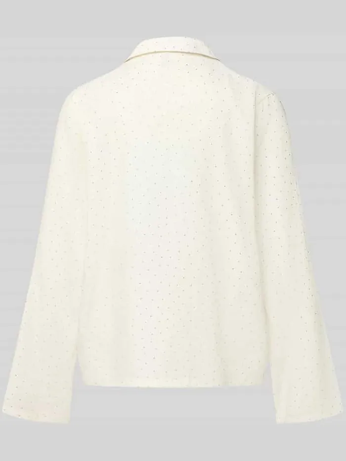 Hugo Regular fit pyjamabovendeel van viscosemix model 'RHINESTONES' offwhite, foto 2