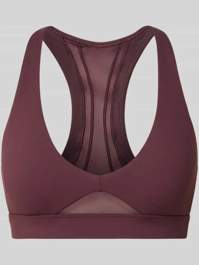 Fabletics Sport bh met semitransparante gedeelten model 'Pureluxe' Bordeaux