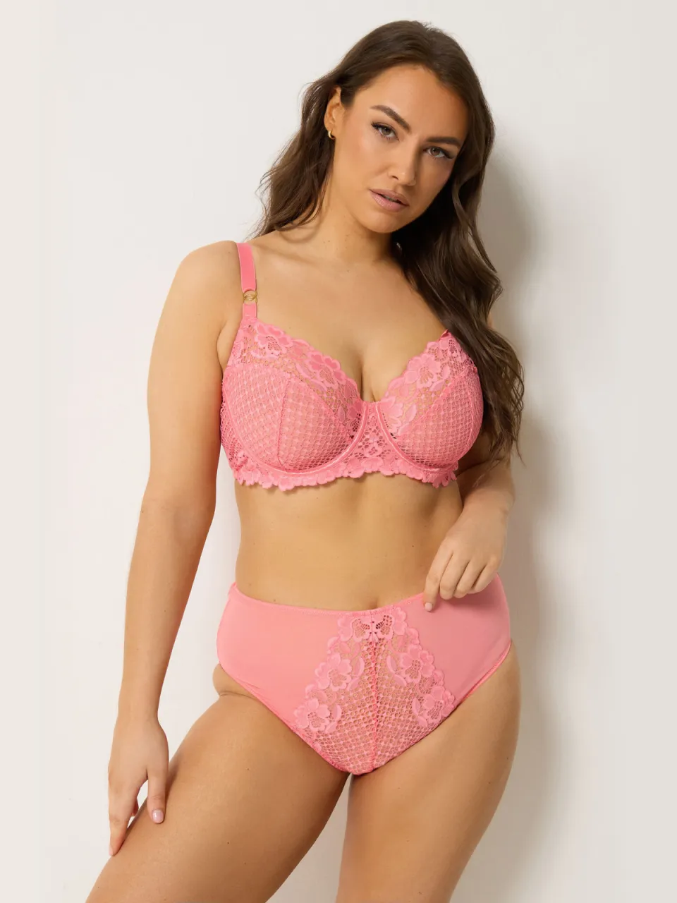 Yours Visnet Kanten Bh Met Beugel Pink