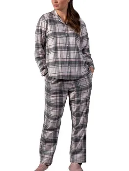 Trofé Trofe Flannel Checked Pyjamas Rood