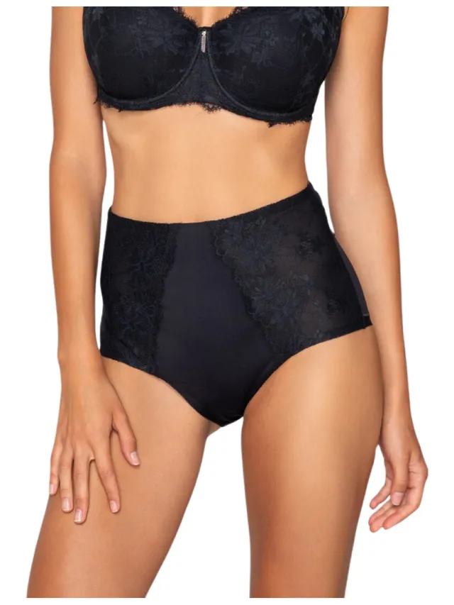 Luna Splendida Venus slip met hoge taille zwart