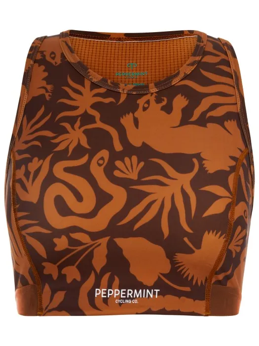 PEPPERMINT Signature high-neck sportbeha bruin