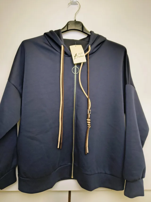 Chris Deler Mode Sportief chique dames set Lotta-effen marine blauw-huispak