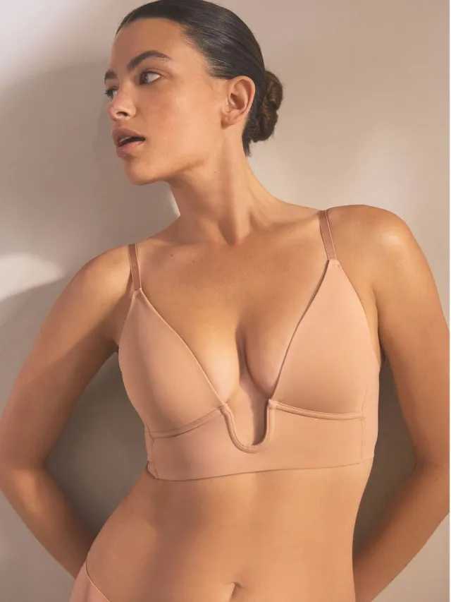 Next Dames - A-E Multiway-bh met diep decolleté - Huidkleur Praline Nude
