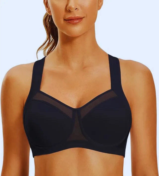 BOG Sportbeha’s Met Hoge Impact: Verstelbare Racerback Bh's Met Beugels Voor Dames – Perfect Voor Training & Fitness As shown