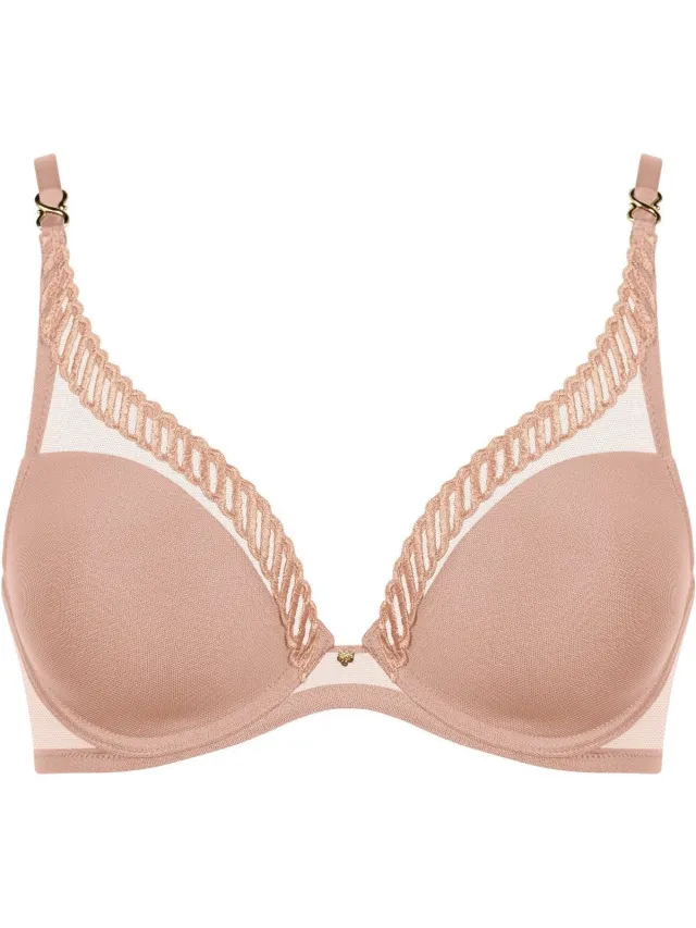 Aubade Sheer Emotion Triangel Beugel Bh 4MF12 Sand - maat EU 85C / FR