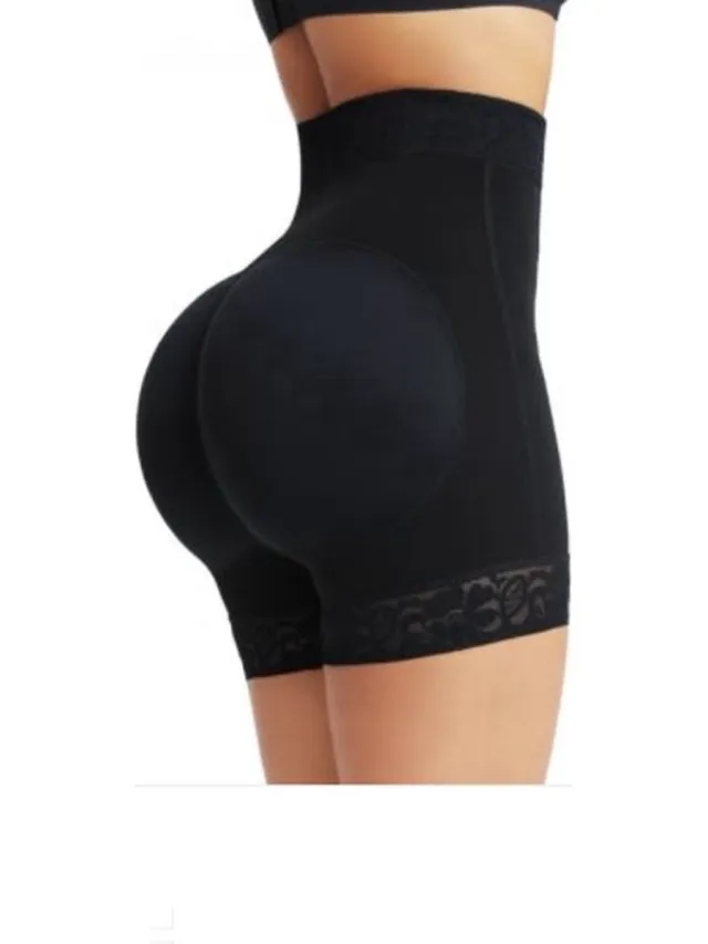 CHPN Shapewear - High-Waist - Met pijpjes - Zwart - Large - Corrigerend ondergoed - Shape wear - Shapen - Lace - Sexy shapewear - Elegant ondergoed
