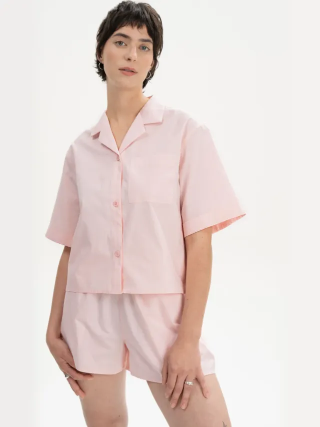 MELA dames vegan Pyjamaset Berry Blush Roze Lichtroze