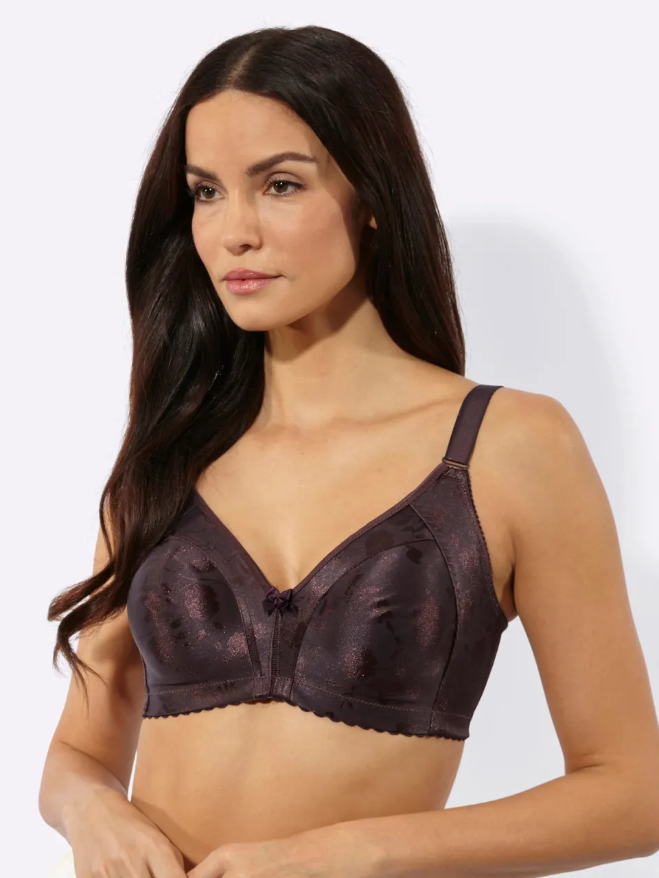 Minimizer-beha zonder beugel bordeaux
