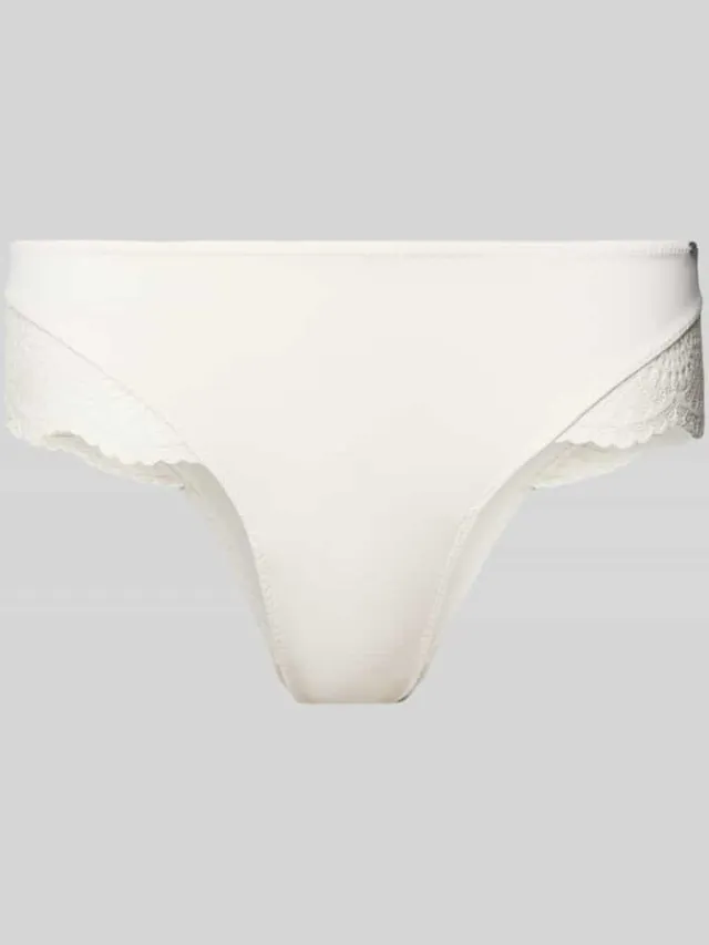 SKINY String met kantgarnering Offwhite