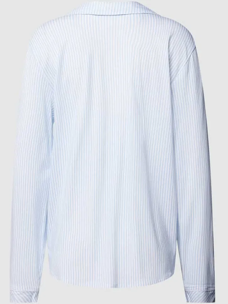 s.Oliver Loose fit pyjamabovendeel van mix van katoen en viscose blauw, foto 2