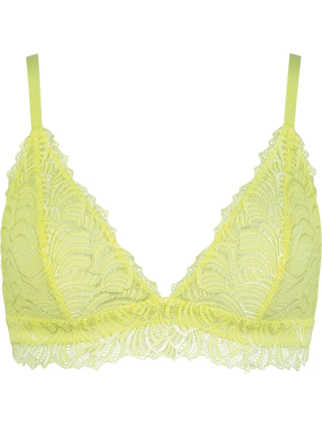 Naturana Bralette met kant - 5574 - Sunny Lime