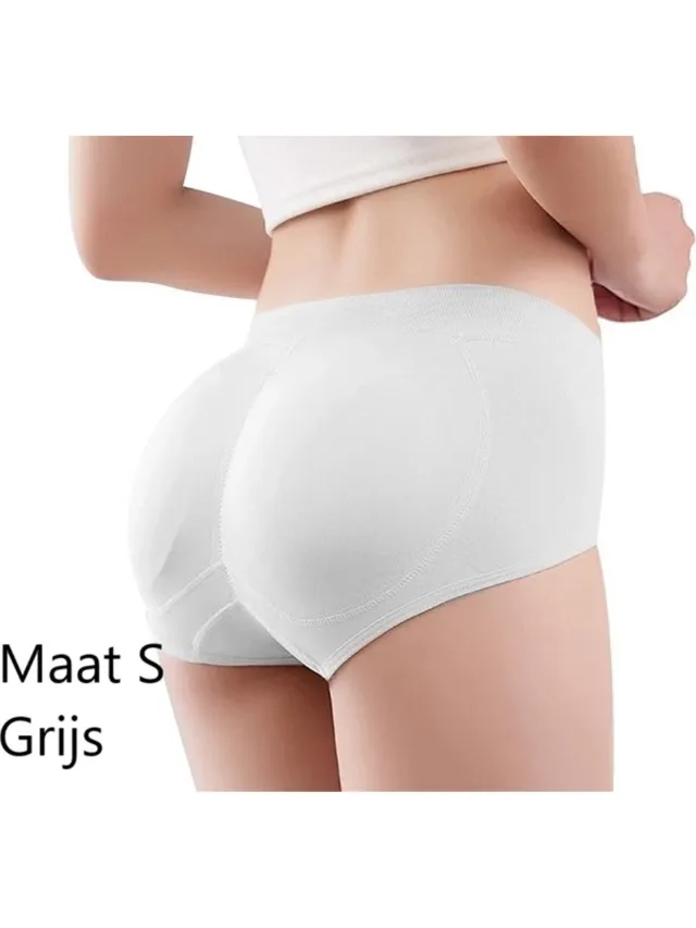 Cheaperito Slip Met Vulling I Corrigerende Slip I Ondergoed Body Shaper I Billen Liften I Billen Lifter I Maat S I Grijs