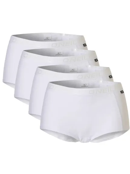 O'Neill Dames boxershorts 4-pack Wit