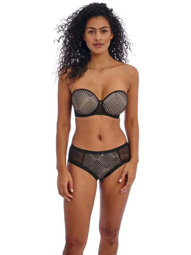Freya TAILORED- Dames Strapless & multiway Beha- BLACK ZWART