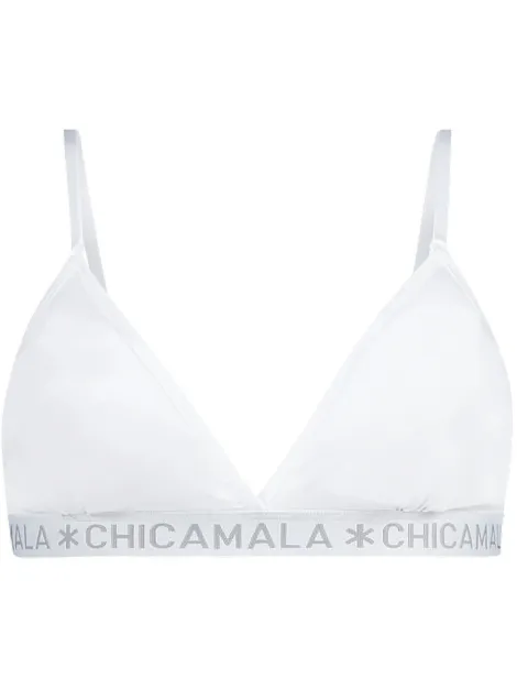 Muchachomalo Dames 1-pack triangle top effen Wit