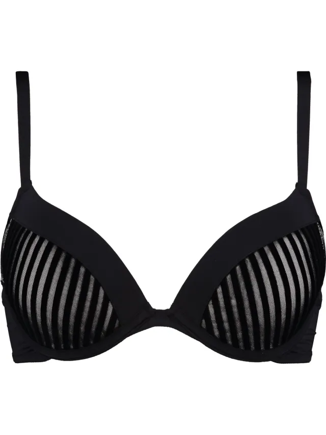 Hunkemöller Dames Lingerie Voorgevormde push-up beugel bh Pia - Zwart