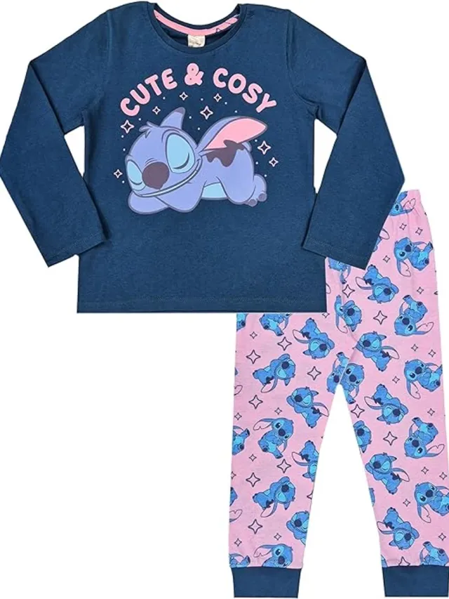 Disney Lilo en Stitch Pyjama - Cute & Cosy - Meisjespyjama blauw