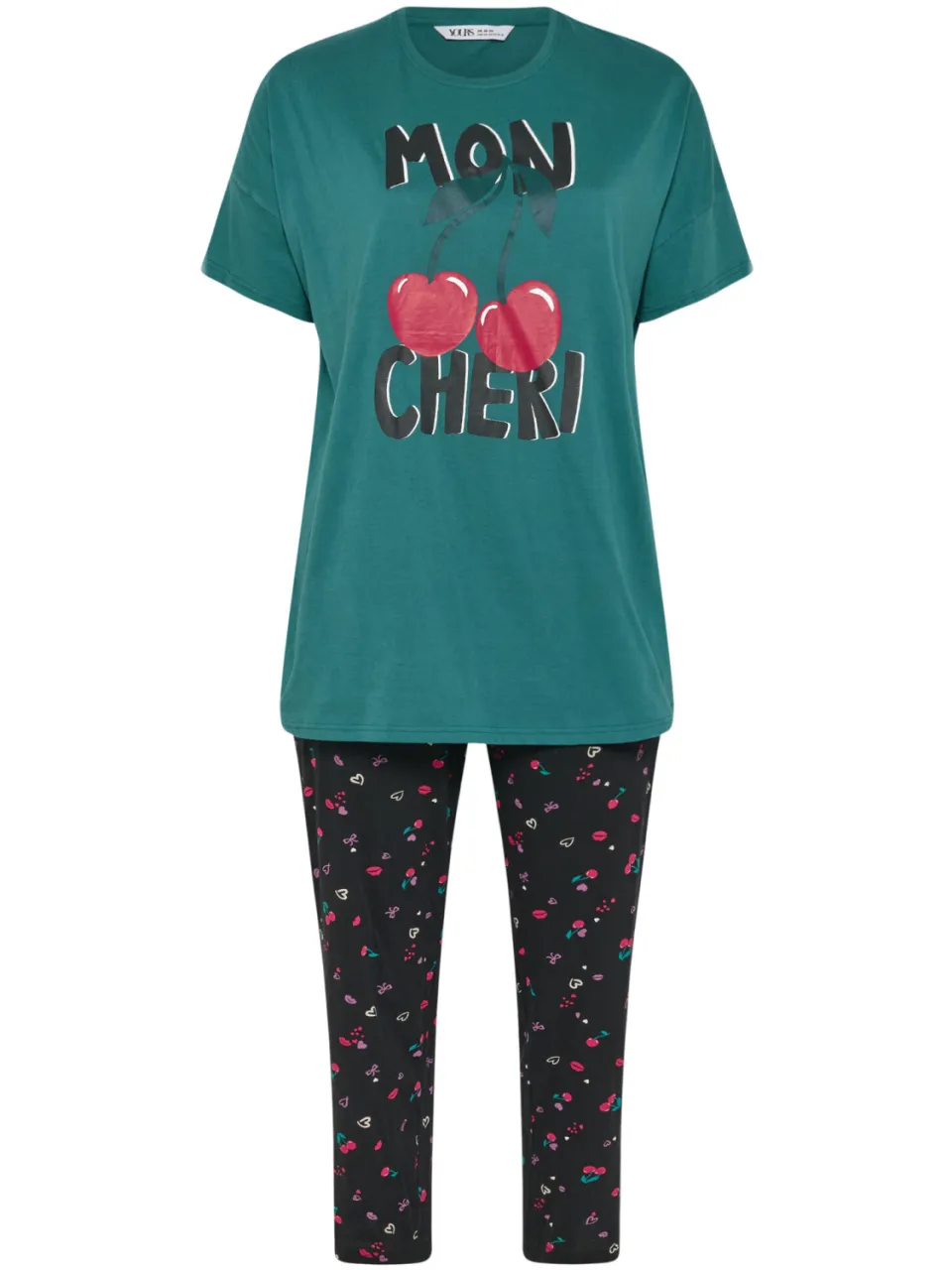 Yours Groene Mon Cheri Pyjamaset-48, foto 4