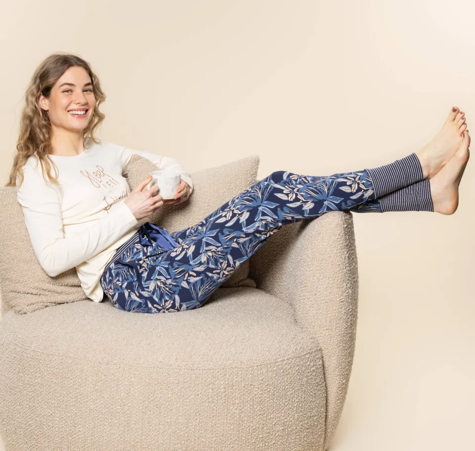 Charlie Choe pyjamabroek - donkerblauw/wit, foto 3