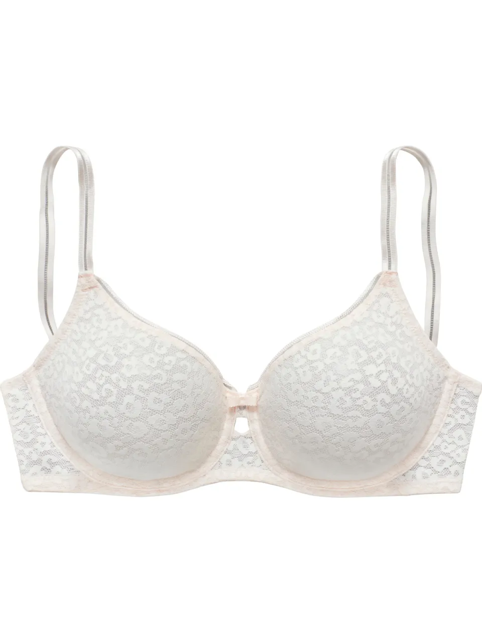 minimizer-beha met beugel wit roze