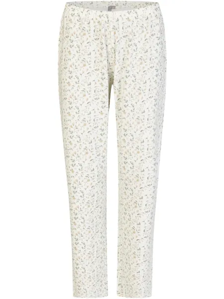 By Louise Dames pyjama set lang interlock groen/wit gebloemd, foto 2
