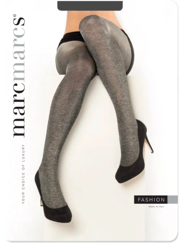Marcmarcs panty - glitter grijs - 100 den -M